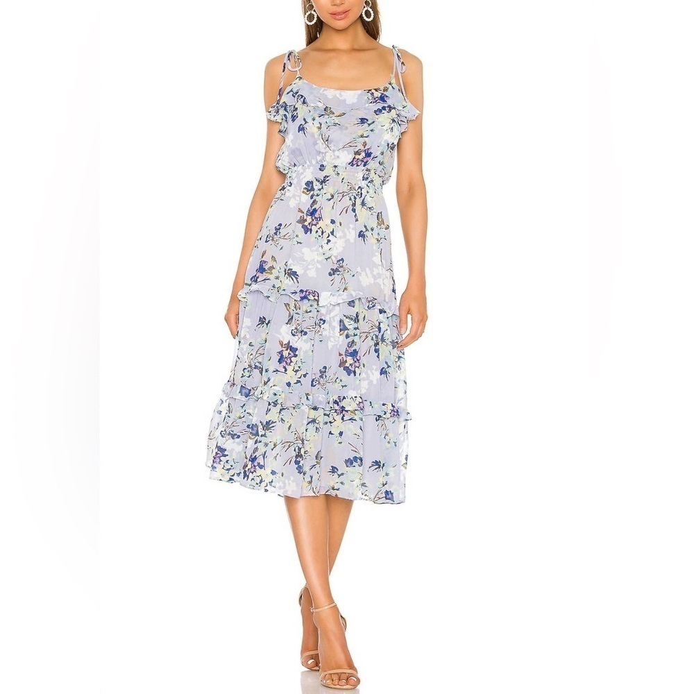 Misa Inae Dress In Periwinkle Floral (D6)